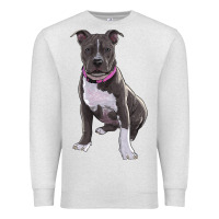 Oatmeal Heather pitbull Premium Sweatshirt - RanaPortraitStore