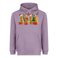 Lavender golden dogs with christmas Heavyweight Hoodie - Zillion Design Studio
