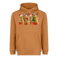 Meerkat golden dogs with christmas Heavyweight Hoodie - Zillion Design Studio