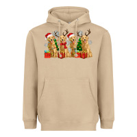 Mushroom golden dogs with christmas Heavyweight Hoodie - Zillion Design Studio
