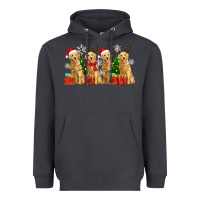 Smoke golden dogs with christmas Heavyweight Hoodie - Zillion Design Studio
