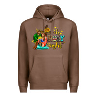 Chestnut oh holy night with sunflower and cross Premium Hoodie - AdoDesignShop