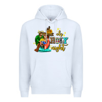White oh holy night with sunflower and cross Premium Hoodie - AdoDesignShop