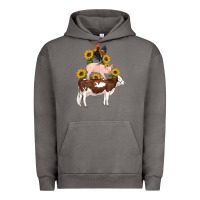 Pigment Tornado western farm life cow pig rooster with sunflowers Urban Hoodie - Artiststas