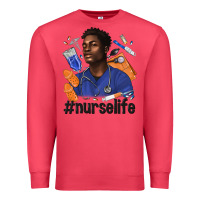 Cardinal afro man nurse life Premium Sweatshirt - texasbilliewilder
