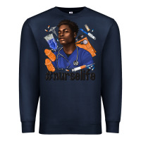 Navy afro man nurse life Premium Sweatshirt - texasbilliewilder