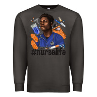 Smoke afro man nurse life Premium Sweatshirt - texasbilliewilder