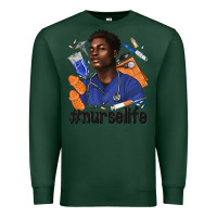 Sports Green afro man nurse life Premium Sweatshirt - texasbilliewilder