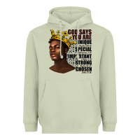Matcha afro man god says you are Heavyweight Hoodie - texasbilliewilder