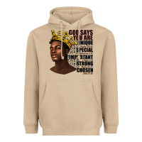Mushroom afro man god says you are Heavyweight Hoodie - texasbilliewilder