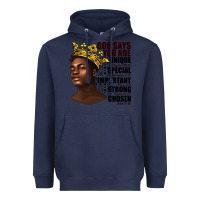 Navy afro man god says you are Heavyweight Hoodie - texasbilliewilder