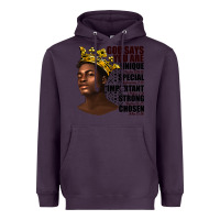 Plum afro man god says you are Heavyweight Hoodie - texasbilliewilder