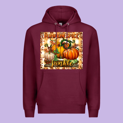 Pumpkin Spice Junkie Tumbler Premium Hoodie Designed By Bundleandbundleshop