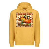 Mustard pumpkin spice junkie tumbler Premium Hoodie - BundleAndBundleShop