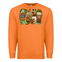 Carrot safari cartoon characters coffee cups Premium Sweatshirt - Zillion Design Studio