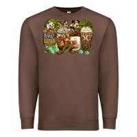 Chestnut safari cartoon characters coffee cups Premium Sweatshirt - Zillion Design Studio