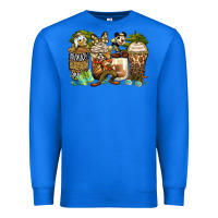 True Royal safari cartoon characters coffee cups Premium Sweatshirt - Zillion Design Studio