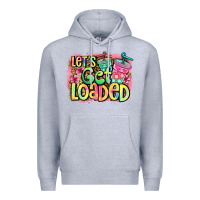 Heather Grey let's get loaded Premium Hoodie - Jasminsmagicworld