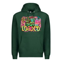 Sports Green let's get loaded Premium Hoodie - Jasminsmagicworld