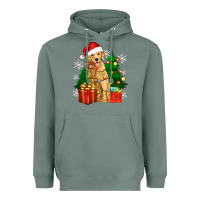 Sage christmas golden dog Heavyweight Hoodie - Zillion Design Studio