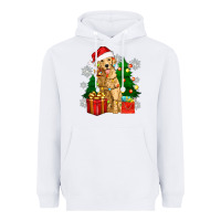 White christmas golden dog Heavyweight Hoodie - Zillion Design Studio
