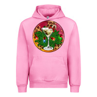 Fuchsia Pink Christmas martini Urban Hoodie - AdoDesignShop