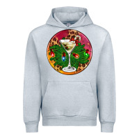 Heather Grey Christmas martini Urban Hoodie - AdoDesignShop