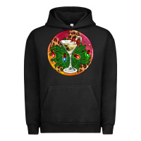 Pigment Black Christmas martini Urban Hoodie - AdoDesignShop