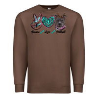 Chestnut peace love pitbull Premium Sweatshirt - RanaPortraitStore