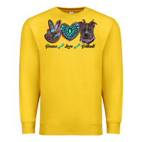 Lemon peace love pitbull Premium Sweatshirt - RanaPortraitStore