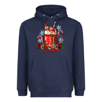 Navy hot cocoa  season Heavyweight Hoodie - Zillion Design Studio