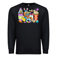 Easter Cartoon Characters Coffee Cups Premium Sweatshirt | Teevron
