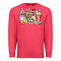 Cardinal easter cartoon characters coffee cups Premium Sweatshirt - Zillion Design Studio