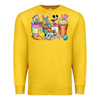 Lemon easter cartoon characters coffee cups Premium Sweatshirt - Zillion Design Studio