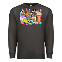 Smoke easter cartoon characters coffee cups Premium Sweatshirt - Zillion Design Studio