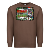 Chestnut merry and bright pitbull with farm Premium Sweatshirt - RanaPortraitStore
