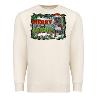 Sandshell merry and bright pitbull with farm Premium Sweatshirt - RanaPortraitStore