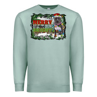 Seafoam merry and bright pitbull with farm Premium Sweatshirt - RanaPortraitStore