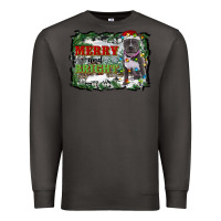 Smoke merry and bright pitbull with farm Premium Sweatshirt - RanaPortraitStore