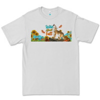 Dove Grey Wild About Fall Coyote Premium Tee - LillyAllenDesigns