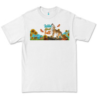 White Wild About Fall Coyote Premium Tee - LillyAllenDesigns