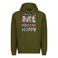 Army Green easter coffee makes me so hoppy Premium Hoodie - Jasminsmagicworld
