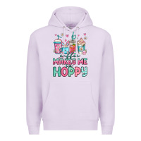 Lilac easter coffee makes me so hoppy Premium Hoodie - Jasminsmagicworld