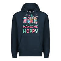 Navy easter coffee makes me so hoppy Premium Hoodie - Jasminsmagicworld