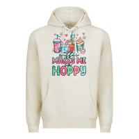 Oatmeal Heather easter coffee makes me so hoppy Premium Hoodie - Jasminsmagicworld
