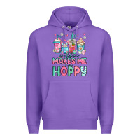 Purple easter coffee makes me so hoppy Premium Hoodie - Jasminsmagicworld