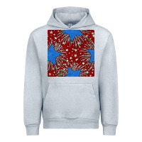 Heather Grey Glitter 4th of July Seamless Pattern Urban Hoodie - BundleAndBundleShop