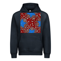 Navy Glitter 4th of July Seamless Pattern Urban Hoodie - BundleAndBundleShop