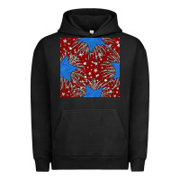 Pigment Black Glitter 4th of July Seamless Pattern Urban Hoodie - BundleAndBundleShop