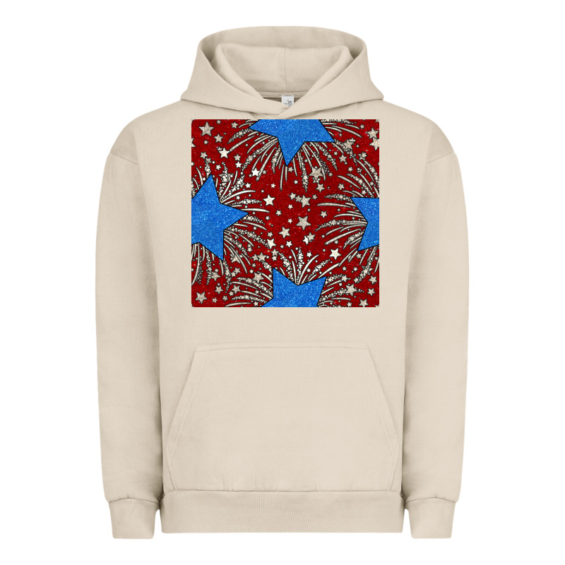 Glitter 4th Of July Seamless Pattern Urban Hoodie by BundleAndBundleShop | Teevron